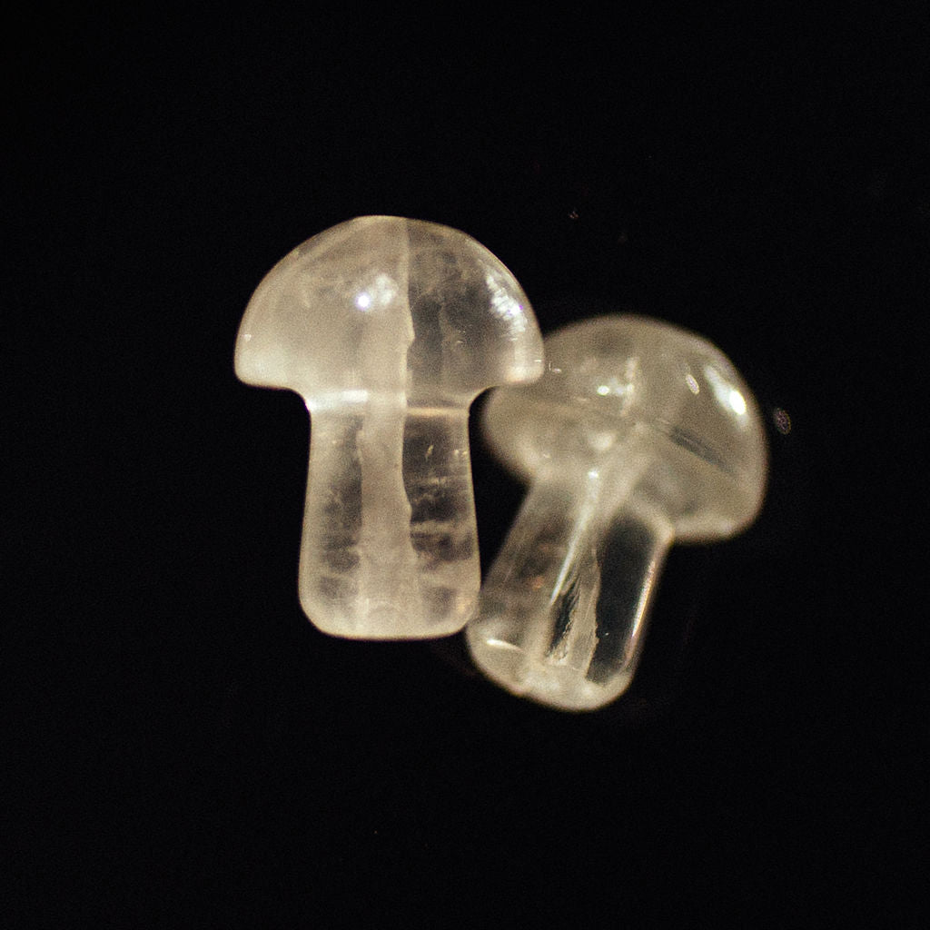 Clear Quartz Mushroom Necklace